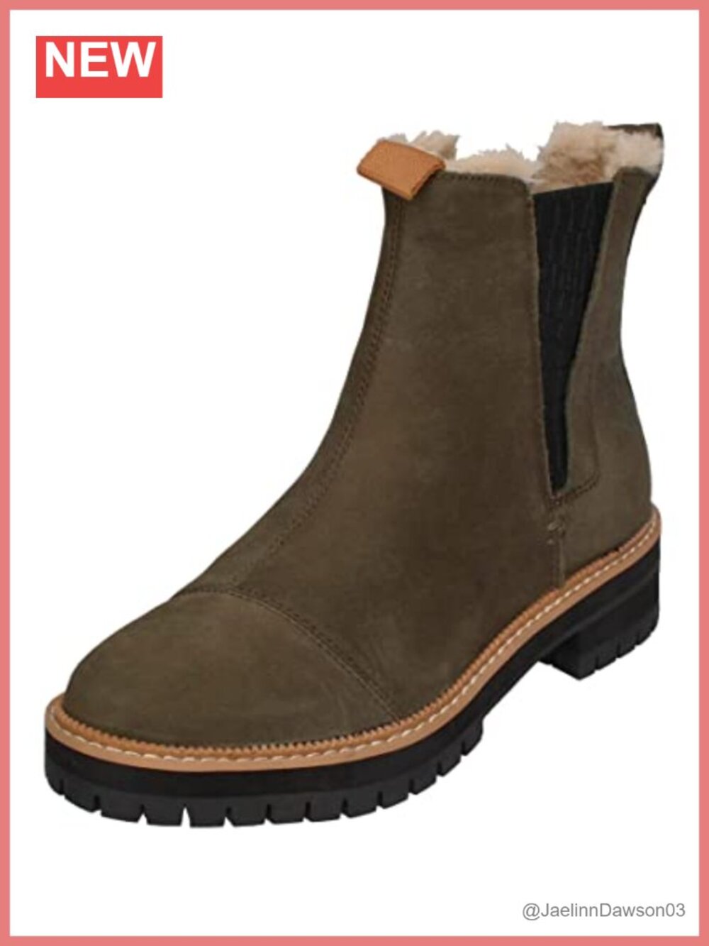 TOMS Women's Dakota Chelsea Ankle Boots Water Resistant Leather Pull-On